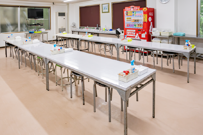 大志寮の食堂の様子