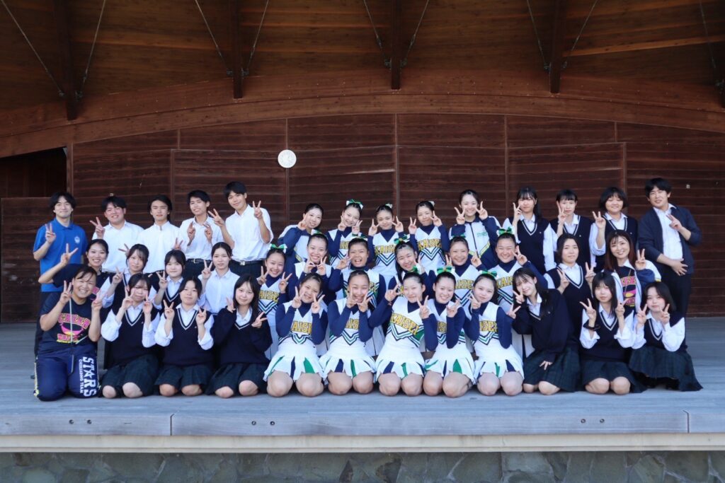 【吹奏楽部・チアリーディング部・軽音楽同好会】10/13(月・祝) クマタウンカップ ステージ発表を行いました